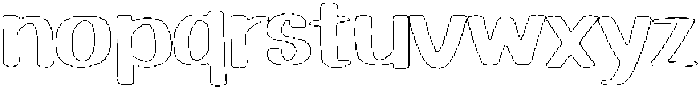 Playfun Rounded Outline otf (400) Font LOWERCASE