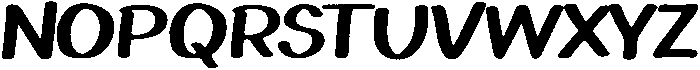Playfun Rounded Rough Italic otf (400) Font UPPERCASE