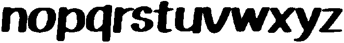 Playfun Rounded Rough Italic otf (400) Font LOWERCASE