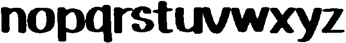 Playfun Rounded Rough otf (400) Font LOWERCASE