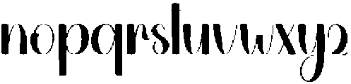Playground Regular otf (400) Font LOWERCASE