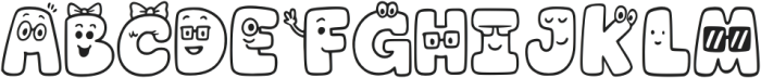 Playtoon Extra otf (400) Font UPPERCASE