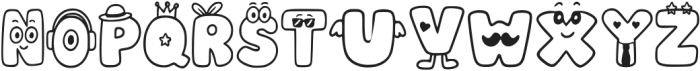 Playtoon Extra otf (400) Font UPPERCASE
