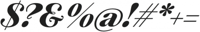 Plethora Bold Italic otf (700) Font OTHER CHARS