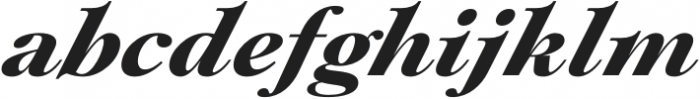Plethora Bold Italic otf (700) Font LOWERCASE