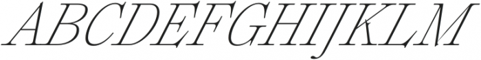 Plethora ExtraLight Italic otf (200) Font UPPERCASE