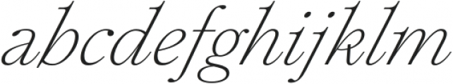 Plethora ExtraLight Italic otf (200) Font LOWERCASE