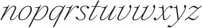 Plethora ExtraLight Italic otf (200) Font LOWERCASE