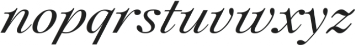 Plethora Italic Variable ttf (400) Font LOWERCASE