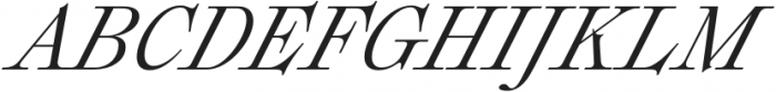 Plethora Regular Italic otf (400) Font UPPERCASE
