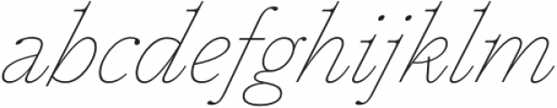 Plethora Thin Italic otf (100) Font LOWERCASE