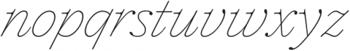 Plethora Thin Italic otf (100) Font LOWERCASE