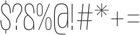 Plex Soft ExtraLight otf (200) Font OTHER CHARS
