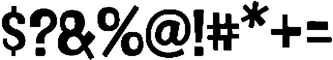 Plounsy Bold otf (700) Font OTHER CHARS