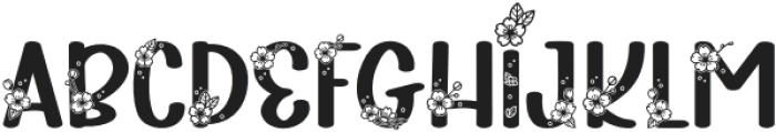 Plum Blossoms Regular otf (400) Font UPPERCASE