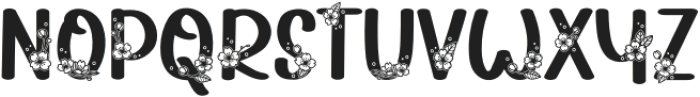Plum Blossoms Regular otf (400) Font UPPERCASE