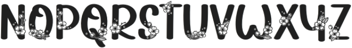 Plum Blossoms Regular otf (400) Font LOWERCASE