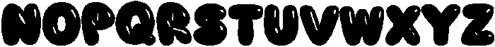 Plum Bounce Regular otf (400) Font UPPERCASE