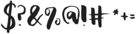 Plumeria Script Regular otf (400) Font OTHER CHARS