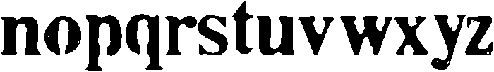 Plummer otf (400) Font LOWERCASE