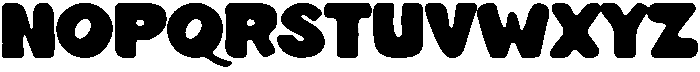 Plump Chunk Regular otf (400) Font LOWERCASE