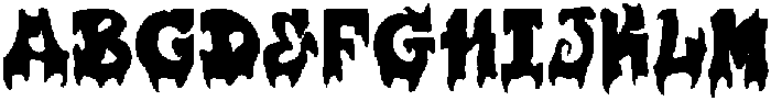 Plump Drip otf (400) Font UPPERCASE