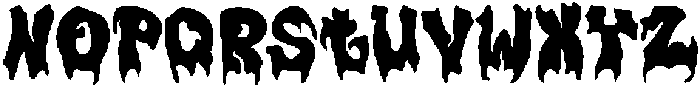 Plump Drip otf (400) Font UPPERCASE