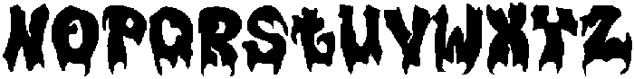 Plump Drip otf (400) Font LOWERCASE