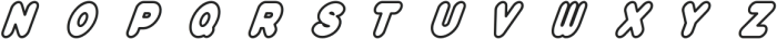 Plump-Ish Medium Italic otf (500) Font UPPERCASE