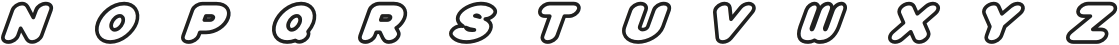 Plump-Ish Medium Italic otf (500) Font LOWERCASE