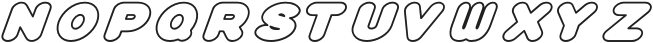 Plump-Ish Regular Italic otf (400) Font LOWERCASE