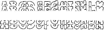 Plump Stacked Monogram otf (400) Font UPPERCASE