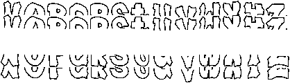 Plump Stacked Monogram otf (400) Font UPPERCASE