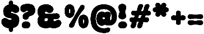 Plumpie Bold Regular otf (700) Font OTHER CHARS
