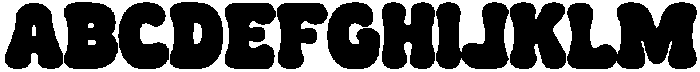 Plumpie Bold Regular otf (700) Font UPPERCASE