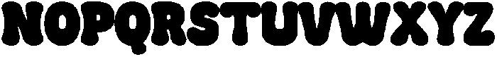 Plumpie Bold Regular otf (700) Font UPPERCASE