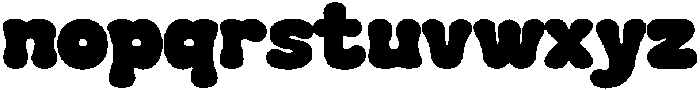 Plumpie Bold Regular otf (700) Font LOWERCASE