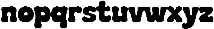 Plumpie Regular otf (400) Font LOWERCASE