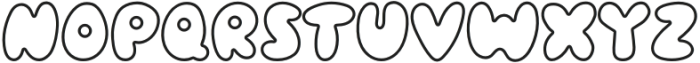 Plumpy Outlined otf (400) Font UPPERCASE