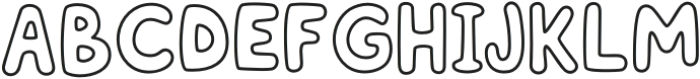 Plumsy Regular otf (400) Font UPPERCASE