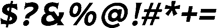 Pluribus-BoldItalic otf (700) Font OTHER CHARS