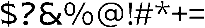 Pluribus Light otf (300) Font OTHER CHARS