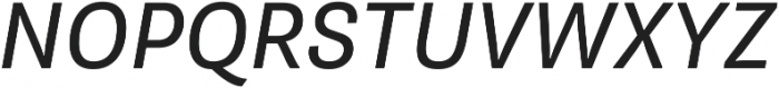 Pluto Sans Regular Italic ttf (400) Font UPPERCASE