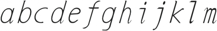 Plutonlight otf (300) Font LOWERCASE