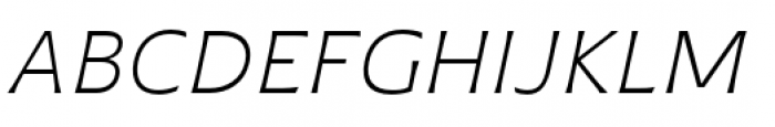Plathorn Extended Light Italic Font UPPERCASE