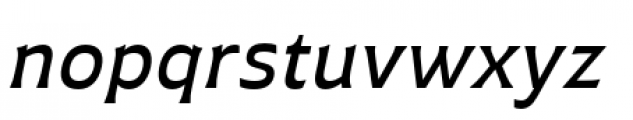 Plathorn Extended Medium Italic Font LOWERCASE