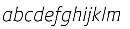 Plathorn Normal Light Italic Font LOWERCASE