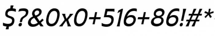 Plathorn Normal Medium Italic Font OTHER CHARS