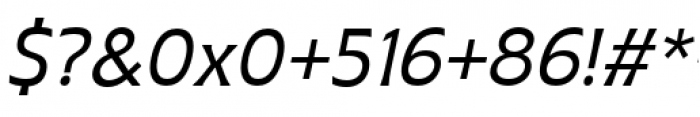 Plathorn Normal Regular Italic Font OTHER CHARS