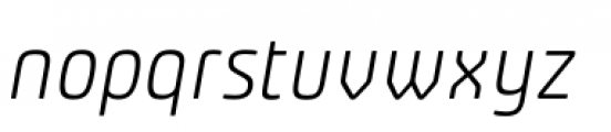 Plau Light Italic Font LOWERCASE